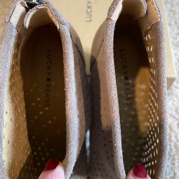 Like New~ Lucky Brand “Bergyn” perforated bootie - Picture 7 of 10